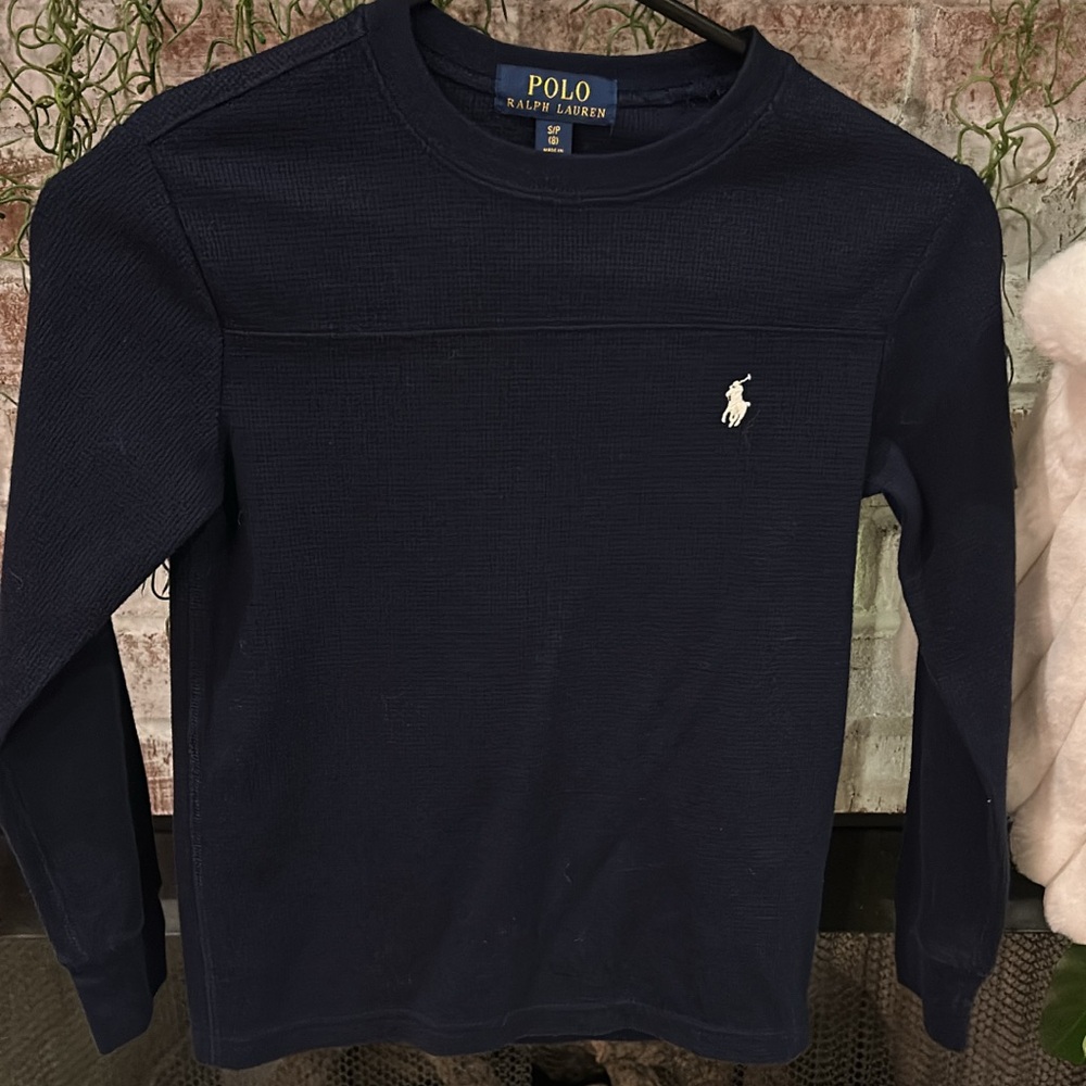 Ralph Lauren Navy Long Sleeve Shirt
